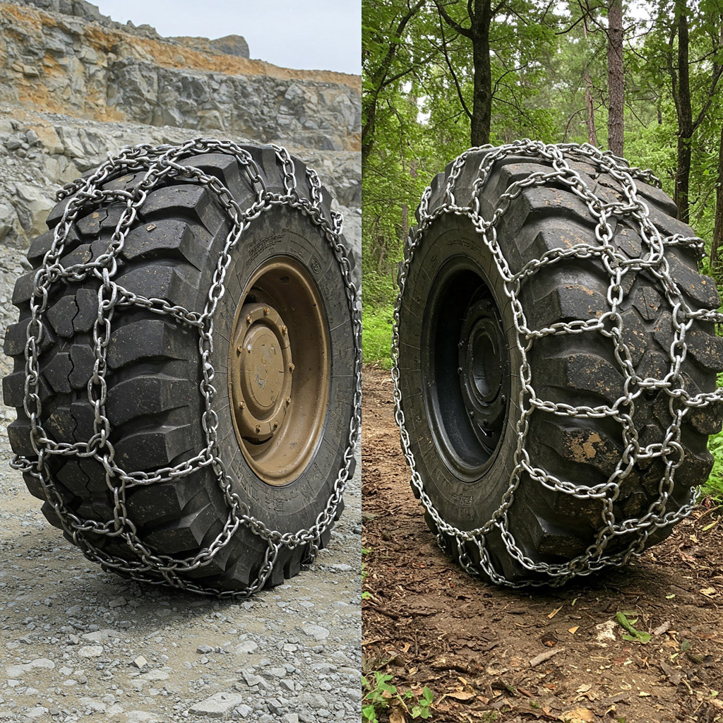 Chains used in these sectors must have extremely high durability.